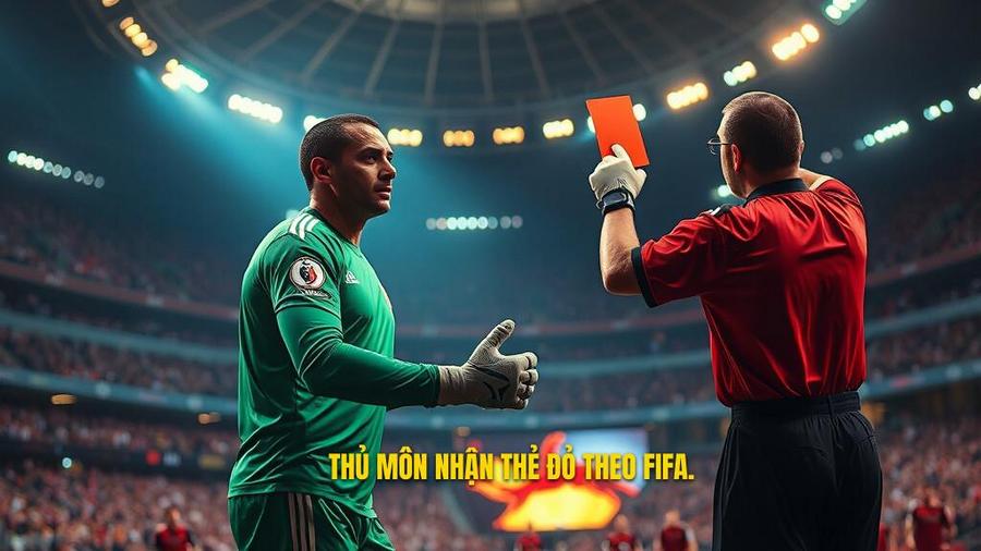 Luật FIFA quy định thế nào khi thủ môn nhận thẻ đỏ?