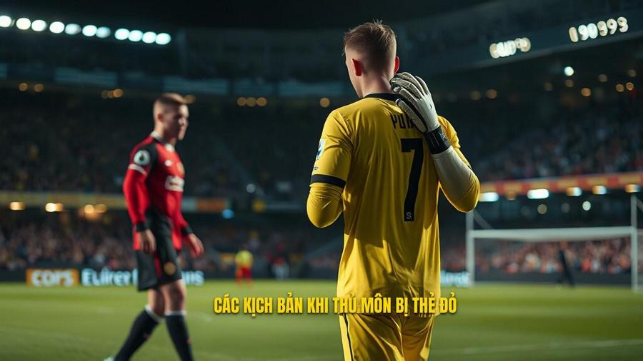 Các kịch bản xảy ra khi thủ môn bị truất quyền thi đấu