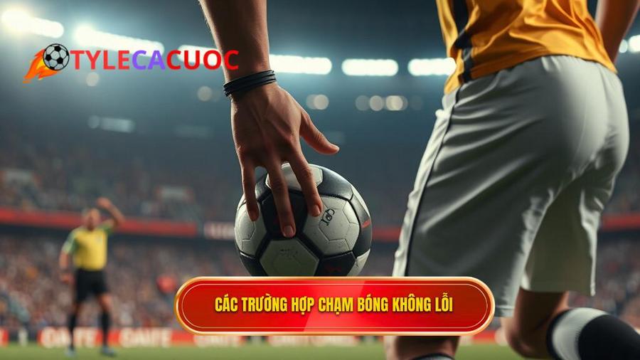 Các tình huống cụ thể: Khi nào tay chạm bóng không bị phạt?
