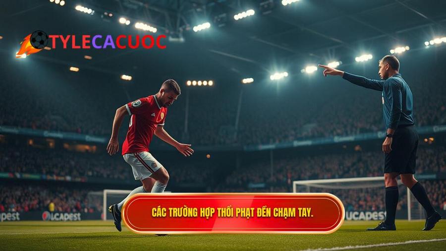 Các trường hợp bị thổi phạt đền theo Luật chạm tay trong vòng cấm mới nhất