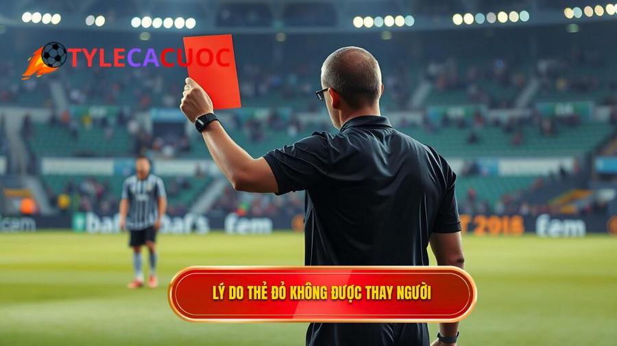 Tại sao luật quy định không được thay người khi có thẻ đỏ?