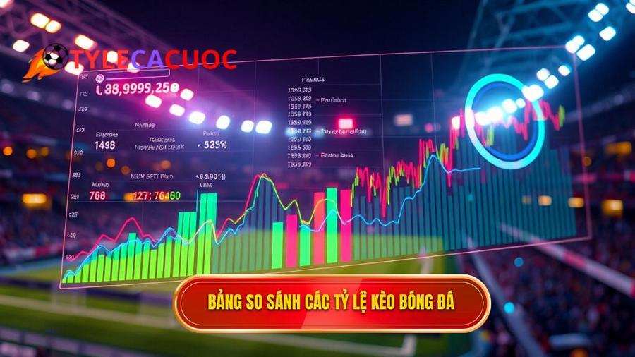 3. Bảng so sánh các tỷ lệ kèo bóng đá